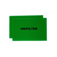 유니필터 에어크리너 리필용 여과재(Uni Air Filter Filter-Foam)[대우자동차용] - 4(2*2)개(원조습윤식필터, 유사품 주의!!)