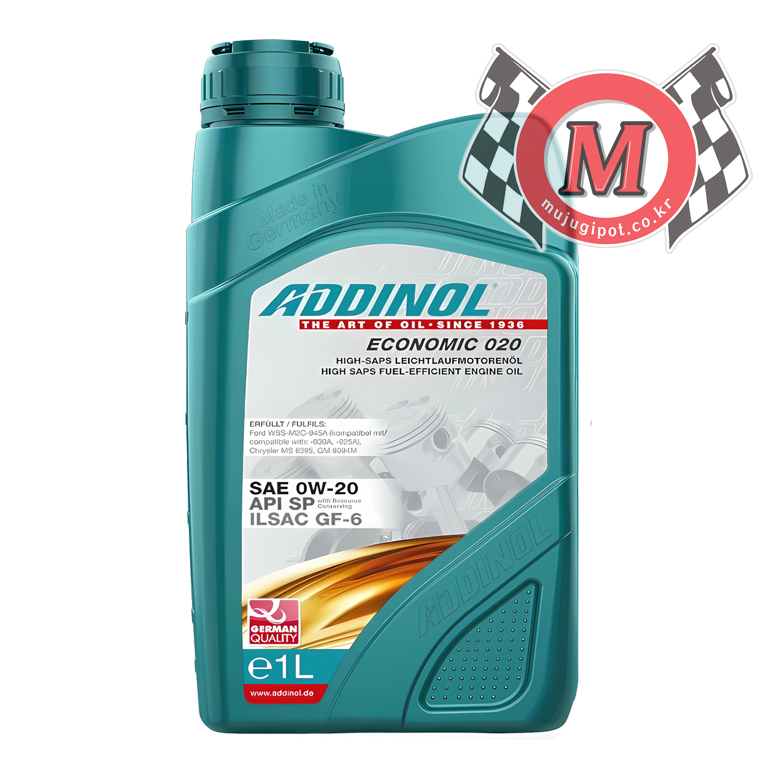 아디놀 Economic 020 0w20 1L