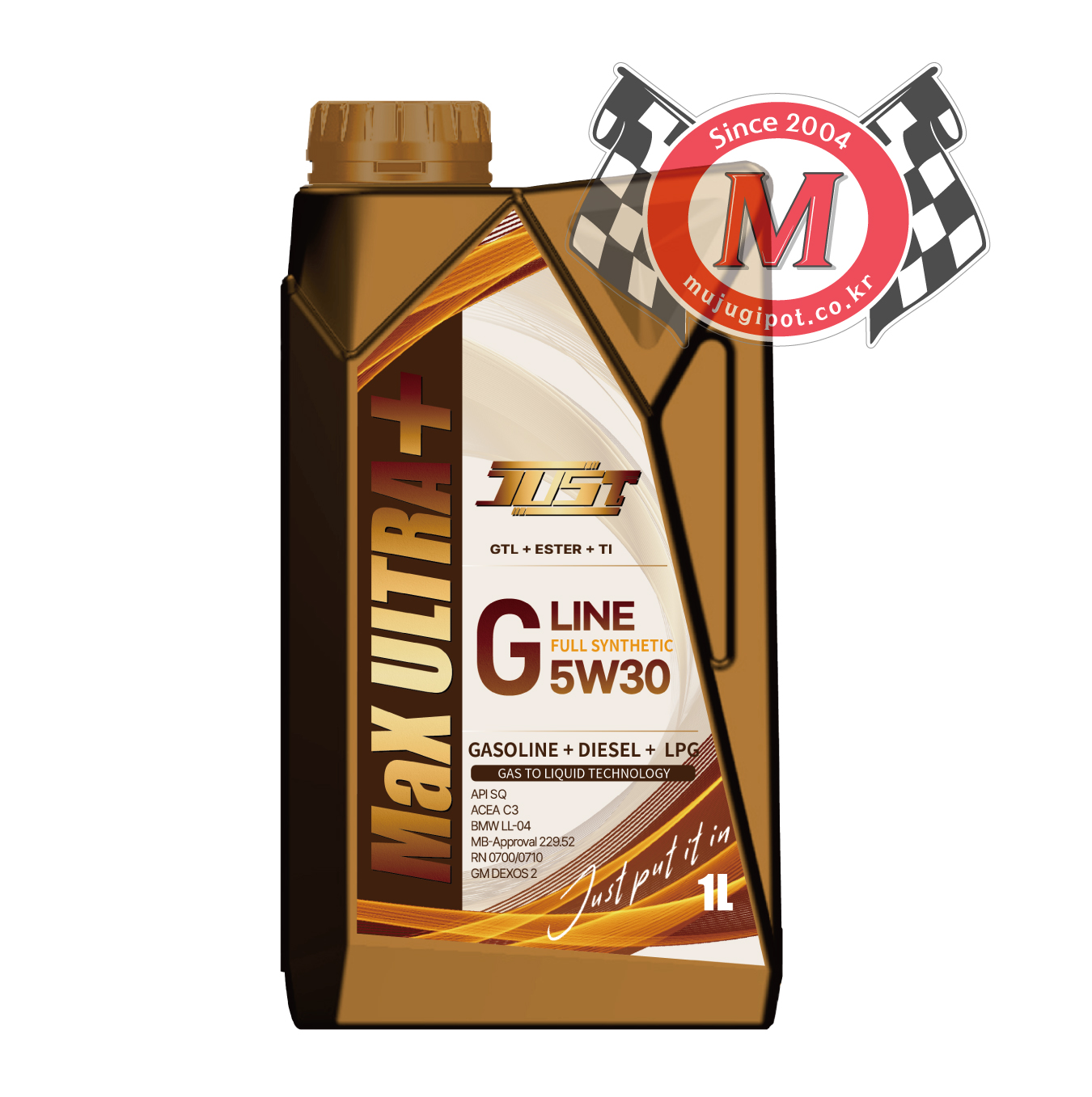 저스트 G-LINE MAX ULTRA PLUS 5W30 1L (SQ/C3/229.51)