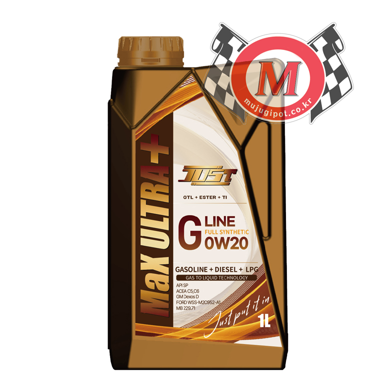 저스트 G-LINE MaX ULTRA PLUS 0W20 1L (SP/C5/C6)